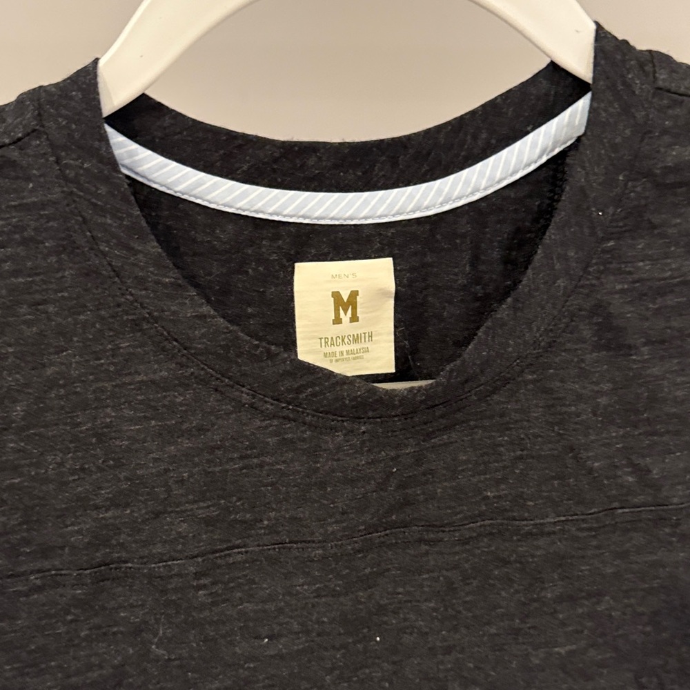 Tracksmith Men's Merino Charcoal Tee